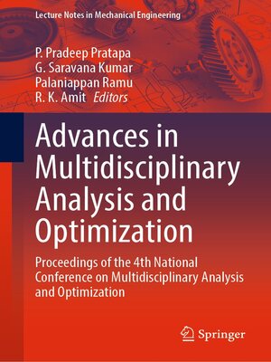 cover image of Advances in Multidisciplinary Analysis and Optimization